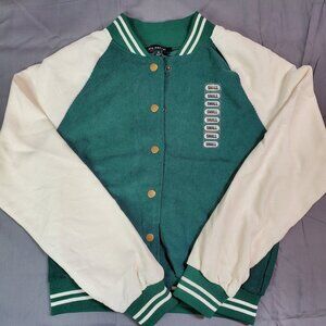 NWT Blu Pepper Cordoroy Letterman Jacket